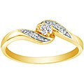 10k Yellow Gold Diamond Promise Ring
