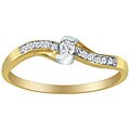 10k Yellow Gold Diamond Promise Ring