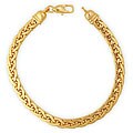14k Gold Overlay 8-inch Braided Mesh Bracelet