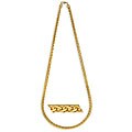 14k Gold Overlay 36-inch Braided Mesh Necklace
