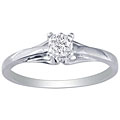 10k White Gold Diamond Promise Ring