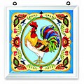 French Country Wood-framed Suncatcher Window Panel