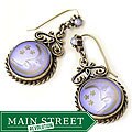 Sweet Romance Iridescent Moon Earrings