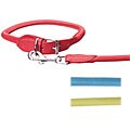Designer Rolled Snake Print Dog Collar and Leash Set