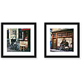 'Prinsengracht' and 'Cafe Wiener' Framed Art Set