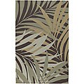 Hand-hooked Tropic Outdoor/ Indoor Rug (8' Round)