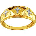 10k Yellow Gold Round Prong-set Diamond Band