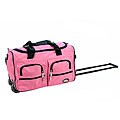 Rockland 22-inch Pink Rolling Duffle Bag