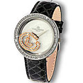 Haurex Italy Women's Floating Crystal Charm Watch