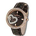 Haurex Italy Women's Floating Crystal Charm Watch