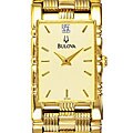 Bulova Men's Diamond Yellow Goldtone Watch