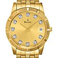 Bulova Men's Diamond Yellow Goldtone Watch