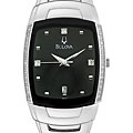 Bulova Men's Diamond Stainless Steel Watch