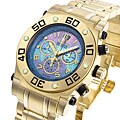 Invicta Speedway Men's 18k Gold Chrono Auto Watch