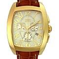 Invicta Men's Chronograph Brown Leather Strap Watch