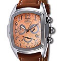 Invicta Men's Copper Lupah Chronograph Brown Leather Watch