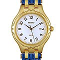 Seiko Women's Blue Leather Strap Watch