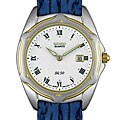 Seiko Women's Blue Leather Strap White Dial Watch
