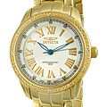 Invicta Wildflower Diamond Goldplated Watch