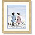 Nan Hernandez 'Two Girls On Beach' Art Print