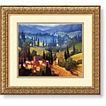 Philip Craig 'Tuscan Valley View' Framed Art Print