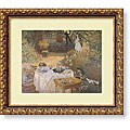 Claude Monet 'Luncheon in the Garden' Framed Art