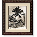 Vintage Tropical 'Key West Light' Framed Art Print