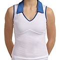 Women's Collar Fit Top with Royal Blue Trim