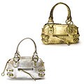 Linea Pelle Dylan Metallic Mini Speedy Handbag