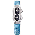 Philip Stein Teslar Women's Diamond Blue Lizard Watch