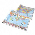 Hammond Full-color US and World Political Map Set