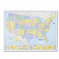 Hammond Deluxe Laminated Rolled U.S. Political Map