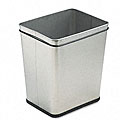 Stainless Steel 7.25-gallon Rectangular Wastebasket