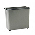 Rectangular Fire-Safe Steel Wastebasket - 27.5 Quart
