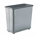 Fire-Safe 7.5-gallon Steel Rectangular Waste Receptacle