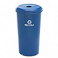 Tall Round 20-gallon Can Recycling Receptacle