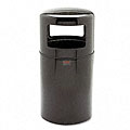 Rubbermaid Atrium Fiberglass 28-gallon Dome Top Trash Can