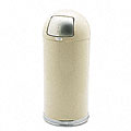 Fire-Resistant 15-gallon Steel Dome Top Waste Receptacle