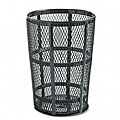 Steel Street Basket 48-gallon Outdoor Waste Receptacle