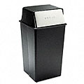 Push Top Square Receptacle - 36 Gallon
