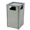 Aspen Series Extra Large Trash Receptacle with Sand Urn