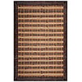 Hand-woven Rust Bamboo Rug (6' x 9')