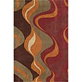 Hand-tufted Pizzazz Multicolor Wool Rug (8' x 11')