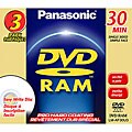 Panasonic LM-AF30U3 Camcorder DVD-RAMs (Pack of 3)