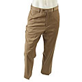 Tommy Hilfiger Men's Khaki Wool Flat-front Trousers