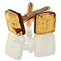 Murano Men's Glass Cuff Links