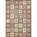 Hand-tufted Capel Contemporary Red Wool Rug (2'3 x 8')