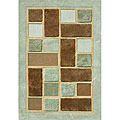 Hand-tufted Mist/ Brown Estelle Rug (3'6 x 5'6)