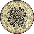Hand-tufted Mason Black Area Wool Rug (8' Round)