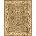 Hand-tufted Mason Brown/ Beige Wool Rug (8' Round)